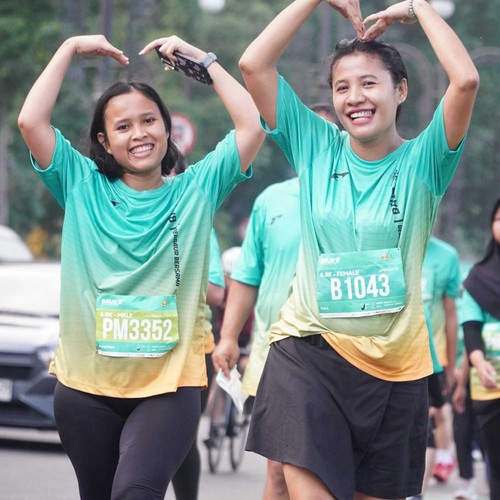 Race photo from BAUR RUN 2025