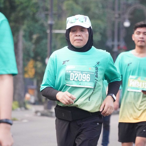 Race photo from BAUR RUN 2025