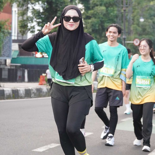 Race photo from BAUR RUN 2025