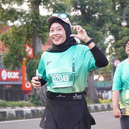 Race photo from BAUR RUN 2025