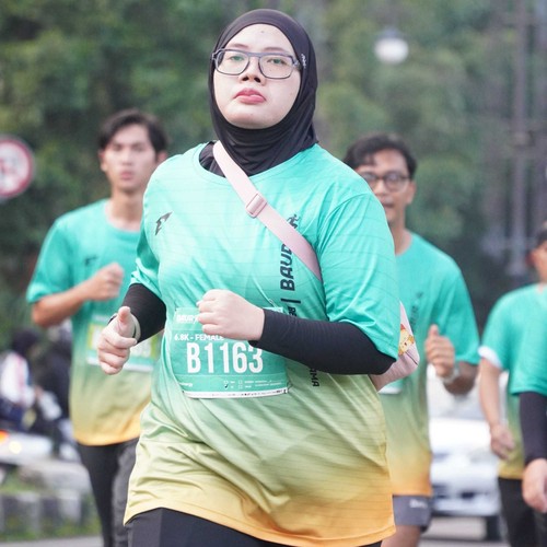 Race photo from BAUR RUN 2025