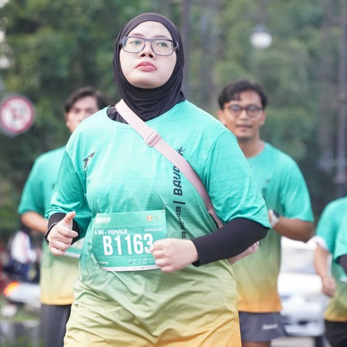 Race photo from BAUR RUN 2025
