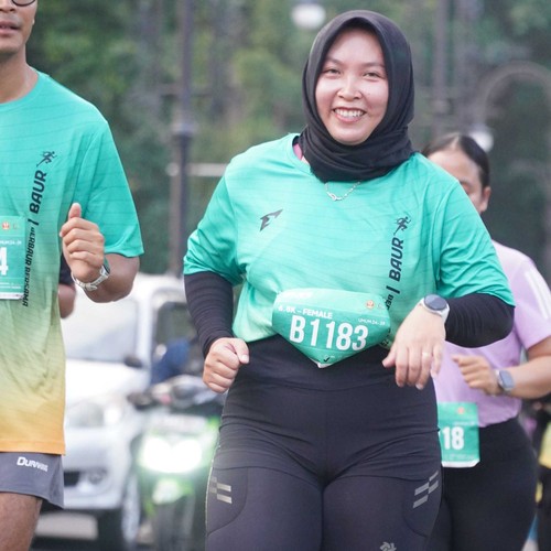 Race photo from BAUR RUN 2025