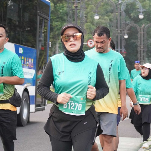 Race photo from BAUR RUN 2025