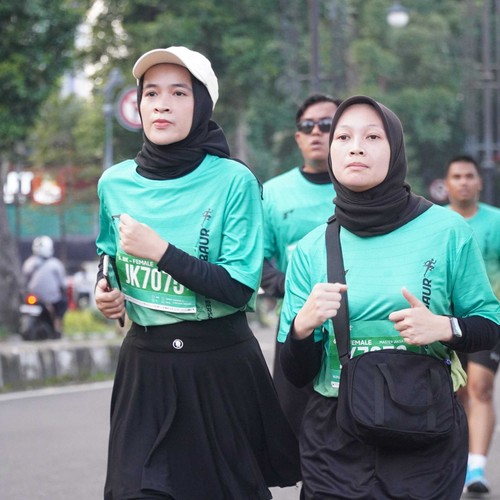 Race photo from BAUR RUN 2025