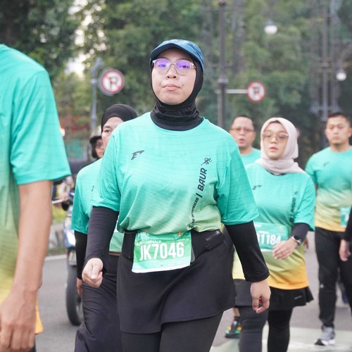 Race photo from BAUR RUN 2025