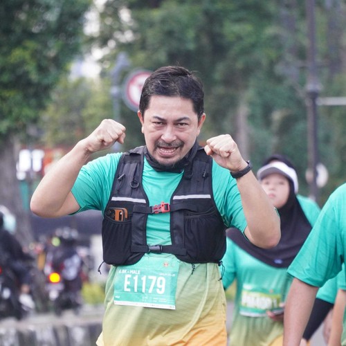 Race photo from BAUR RUN 2025