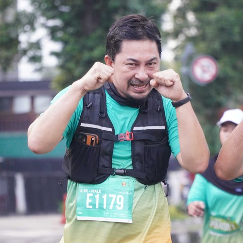 Race photo from BAUR RUN 2025
