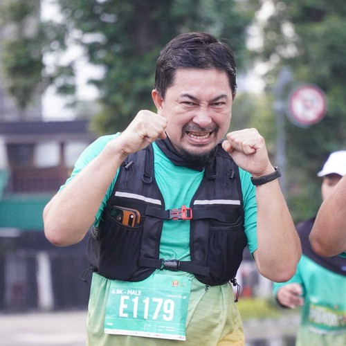 Race photo from BAUR RUN 2025