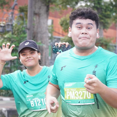 Race photo from BAUR RUN 2025
