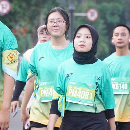 Race photo from BAUR RUN 2025
