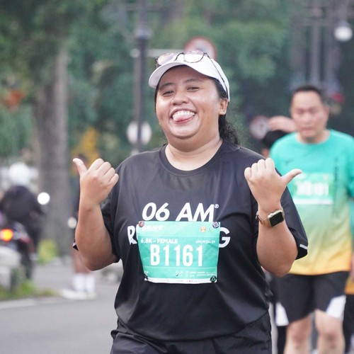Race photo from BAUR RUN 2025