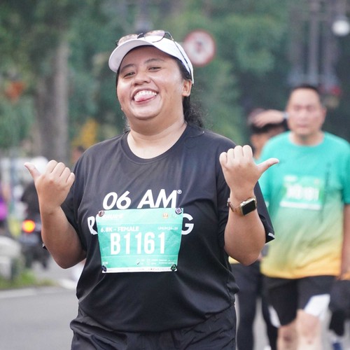 Race photo from BAUR RUN 2025