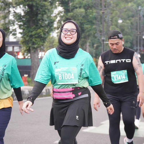 Race photo from BAUR RUN 2025