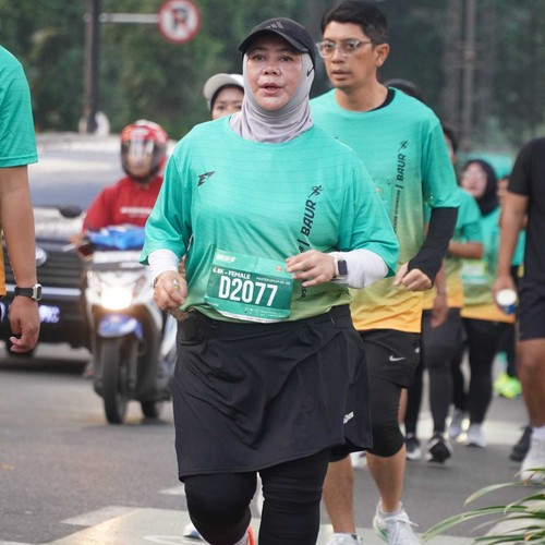 Race photo from BAUR RUN 2025