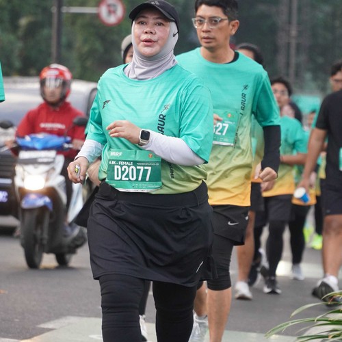 Race photo from BAUR RUN 2025