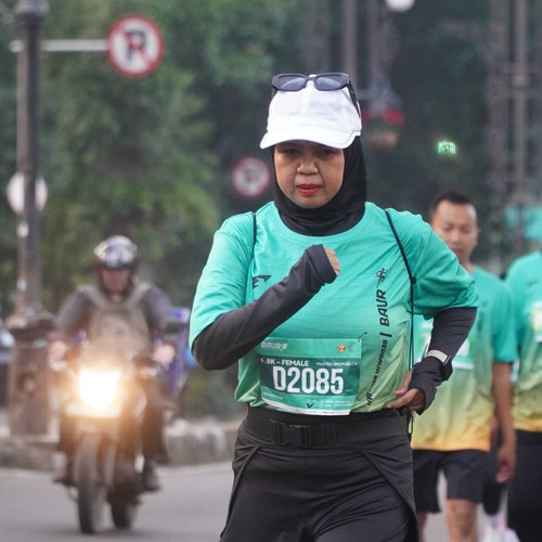 Race photo from BAUR RUN 2025