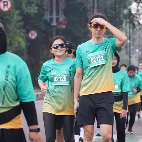 Race photo from BAUR RUN 2025