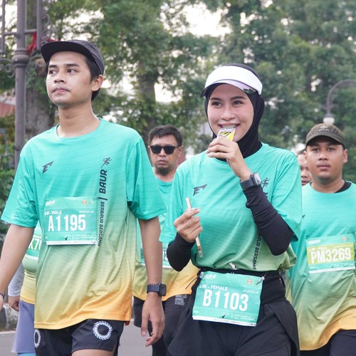 Race photo from BAUR RUN 2025