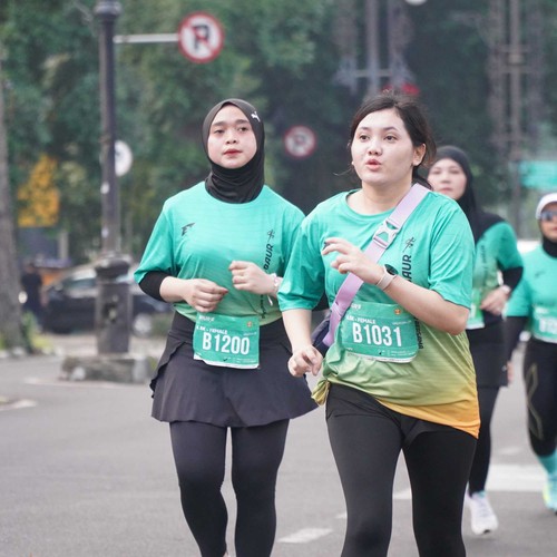 Race photo from BAUR RUN 2025