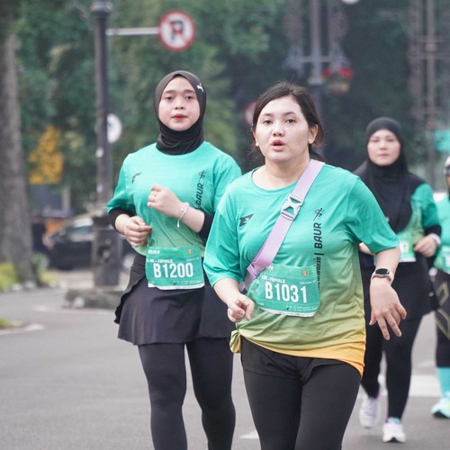 Race photo from BAUR RUN 2025