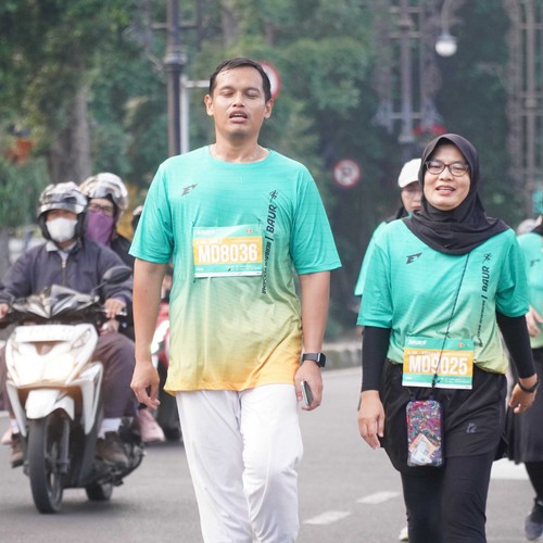 Race photo from BAUR RUN 2025