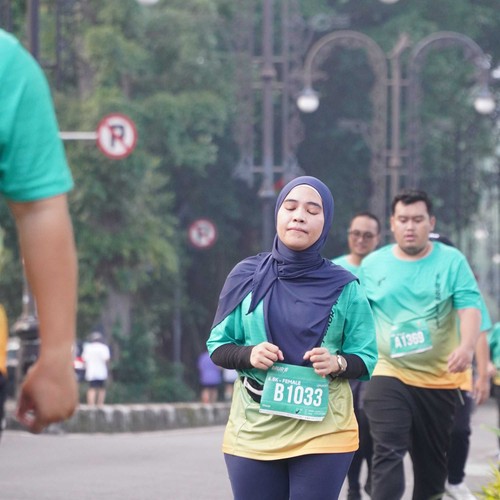Race photo from BAUR RUN 2025