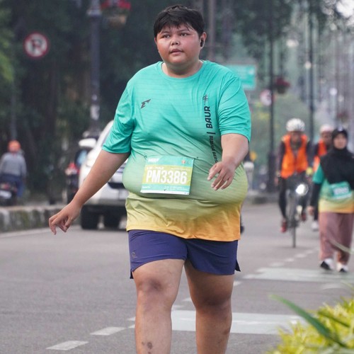 Race photo from BAUR RUN 2025