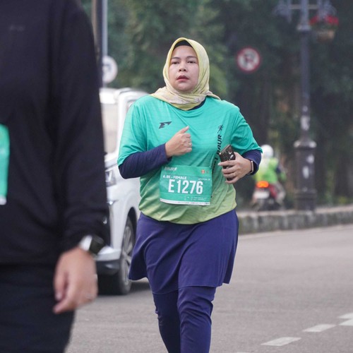 Race photo from BAUR RUN 2025