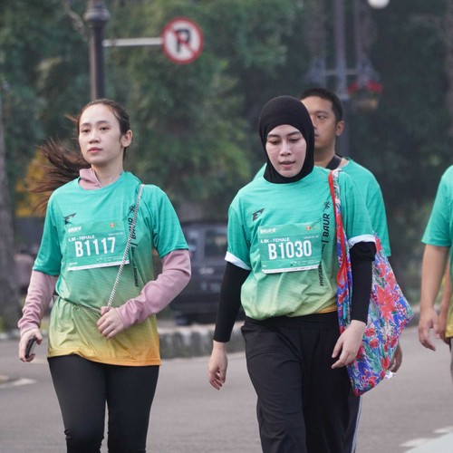 Race photo from BAUR RUN 2025