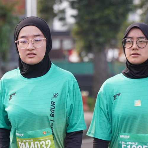 Race photo from BAUR RUN 2025