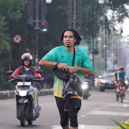Race photo from BAUR RUN 2025