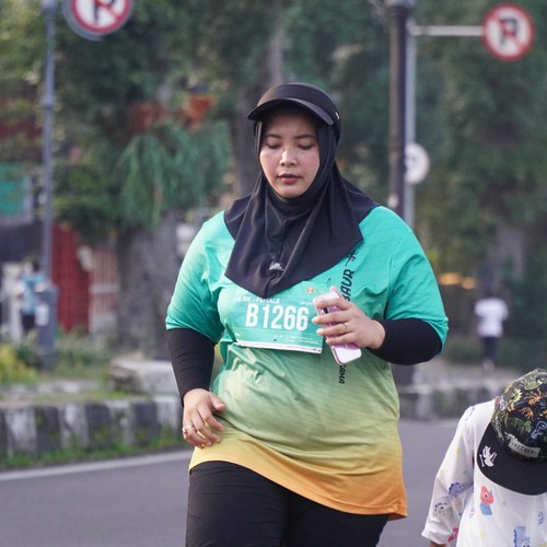 Race photo from BAUR RUN 2025