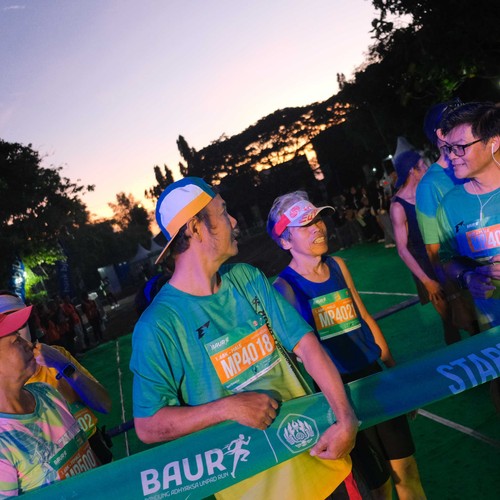 Race photo from BAUR RUN 2025