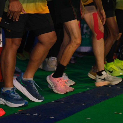 Race photo from BAUR RUN 2025