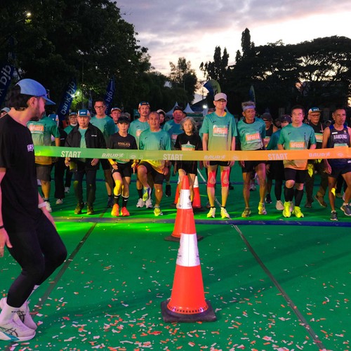 Race photo from BAUR RUN 2025