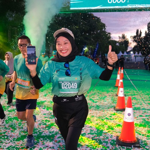 Race photo from BAUR RUN 2025
