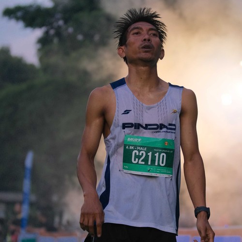 Race photo from BAUR RUN 2025