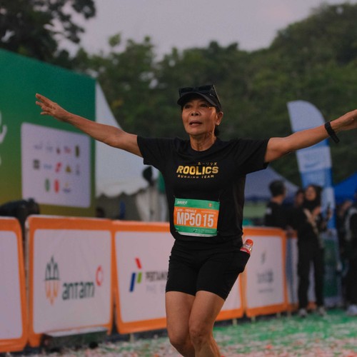 Race photo from BAUR RUN 2025