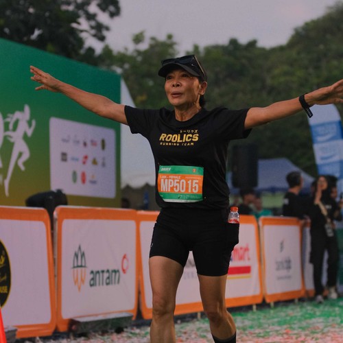 Race photo from BAUR RUN 2025