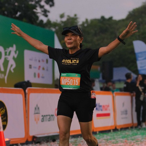 Race photo from BAUR RUN 2025