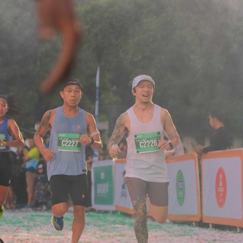 Race photo from BAUR RUN 2025