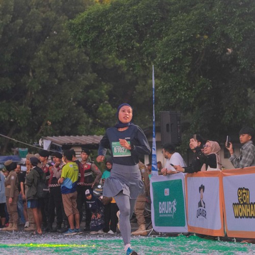 Race photo from BAUR RUN 2025