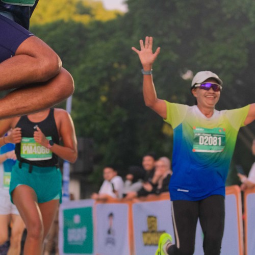 Race photo from BAUR RUN 2025