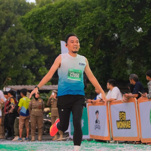 Race photo from BAUR RUN 2025