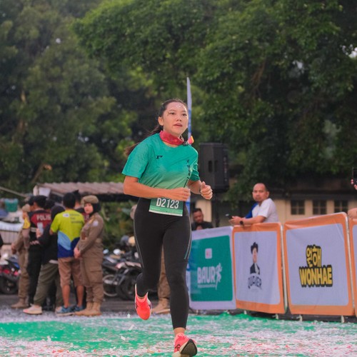 Race photo from BAUR RUN 2025