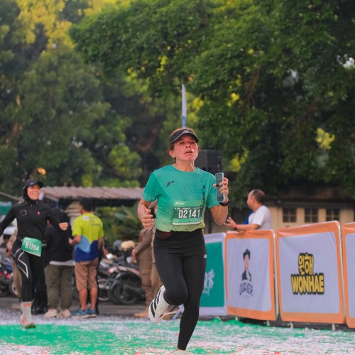Race photo from BAUR RUN 2025