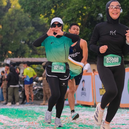 Race photo from BAUR RUN 2025