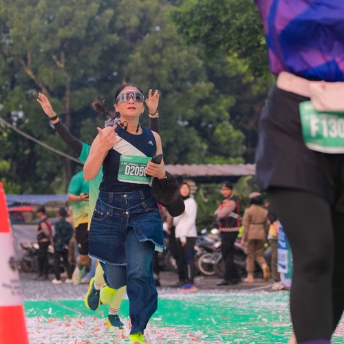 Race photo from BAUR RUN 2025