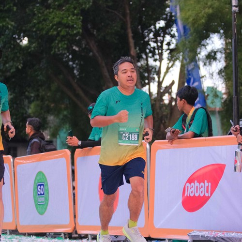 Race photo from BAUR RUN 2025